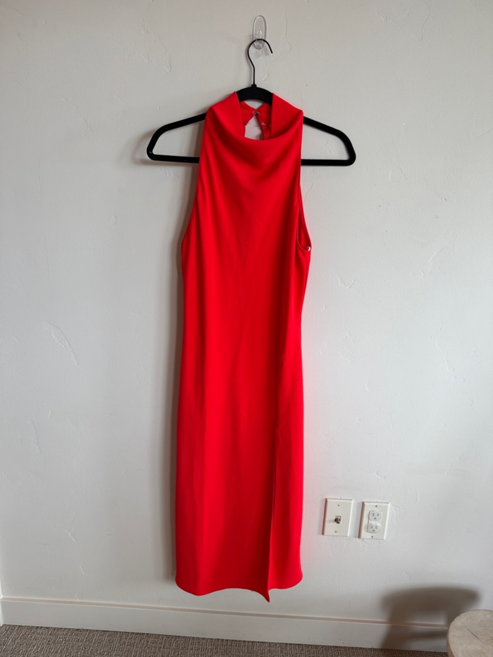 Amanda Uprichard Bold Red Dress with Slit